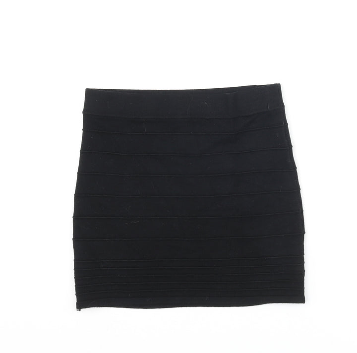 Charlotte Russe Womens Black Viscose Mini Skirt Size XS