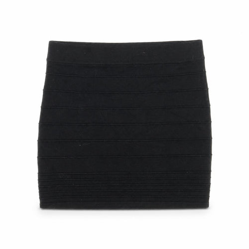 Charlotte Russe Womens Black Viscose Mini Skirt Size XS