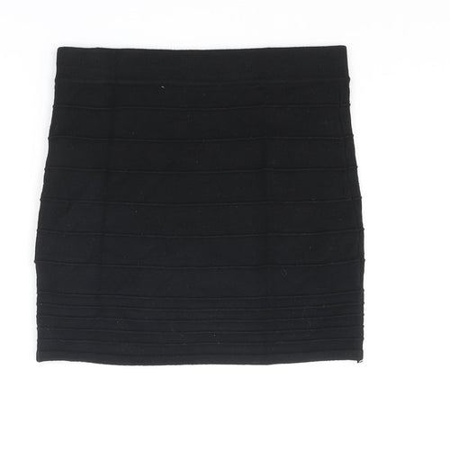 Charlotte Russe Womens Black Viscose Mini Skirt Size XS