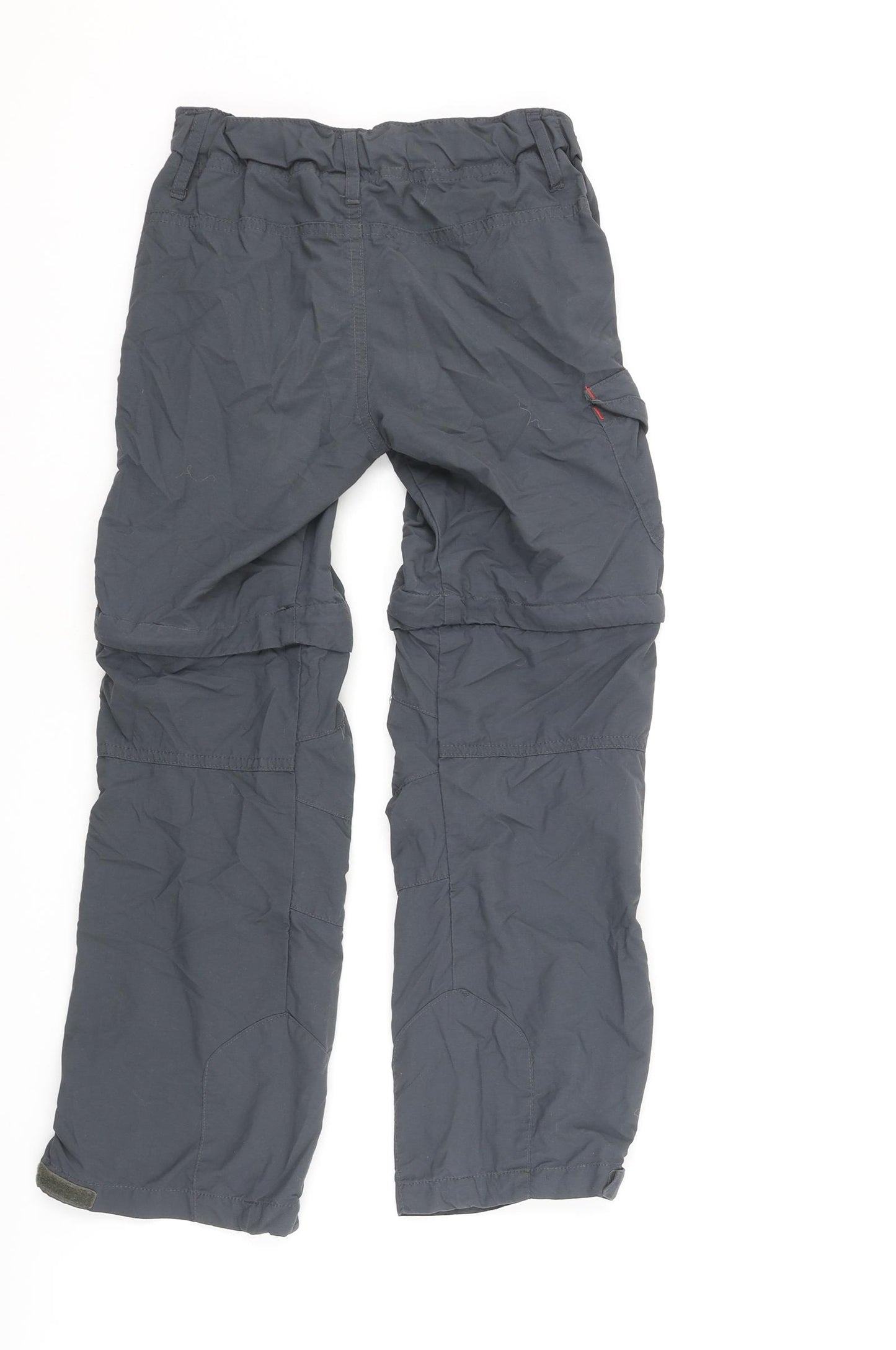 Quechua Boys Grey Polyester Rain Trousers Trousers Size 10 Years L22 in Regular Zip - Zip Off Shorts
