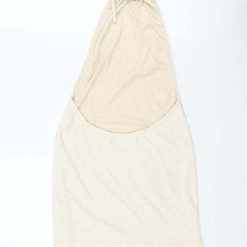 Motel Womens Ivory Viscose Mini Size XS Halter Tie