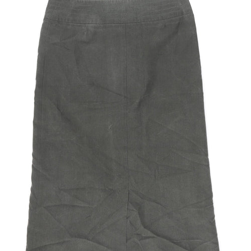 NEXT Womens Green Lyocell Straight & Pencil Skirt Size 10 Zip - Drawstring