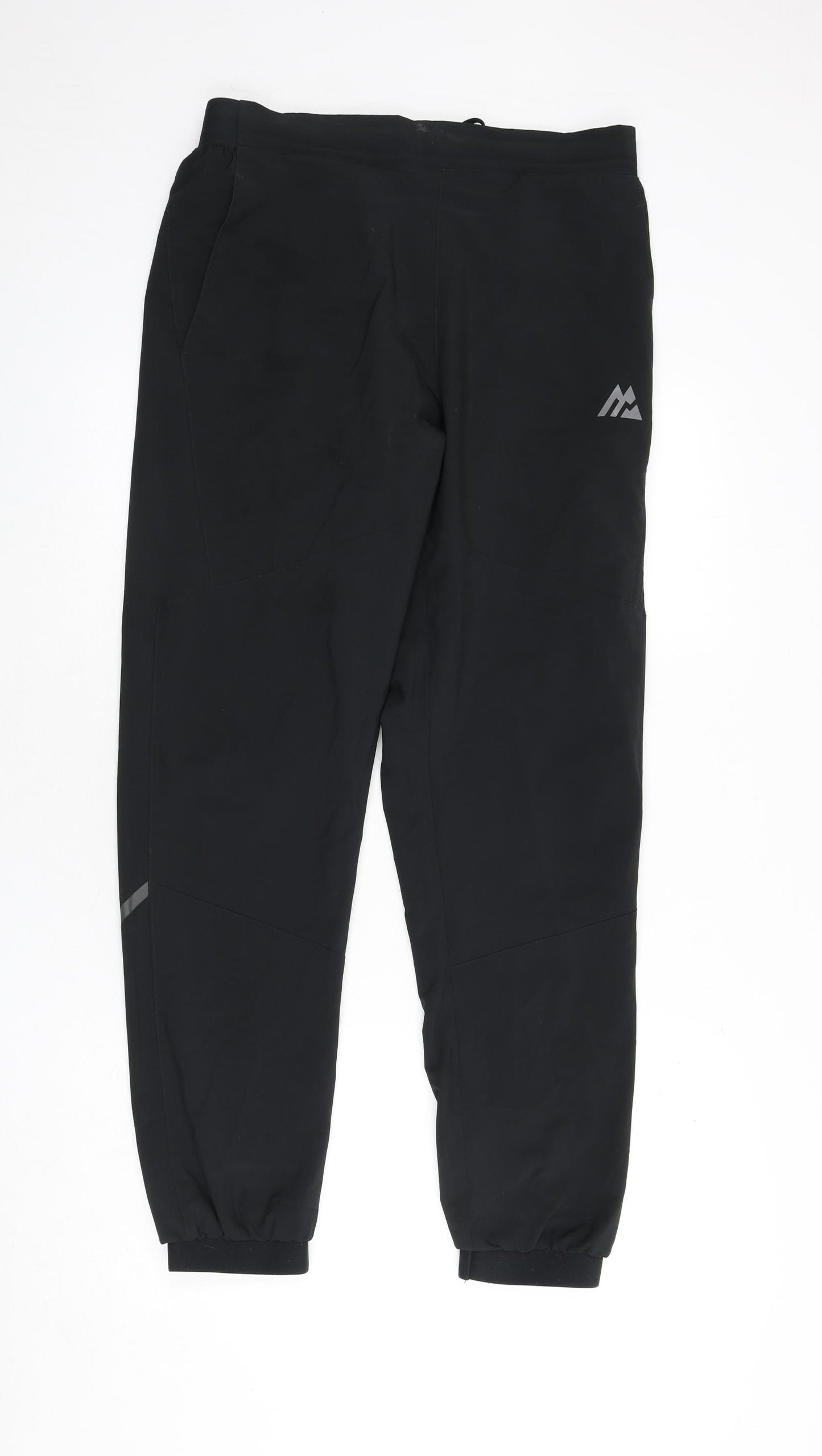 Montirex Womens Black Polyester Jogger Trousers Size L L38 in Regular Pullover