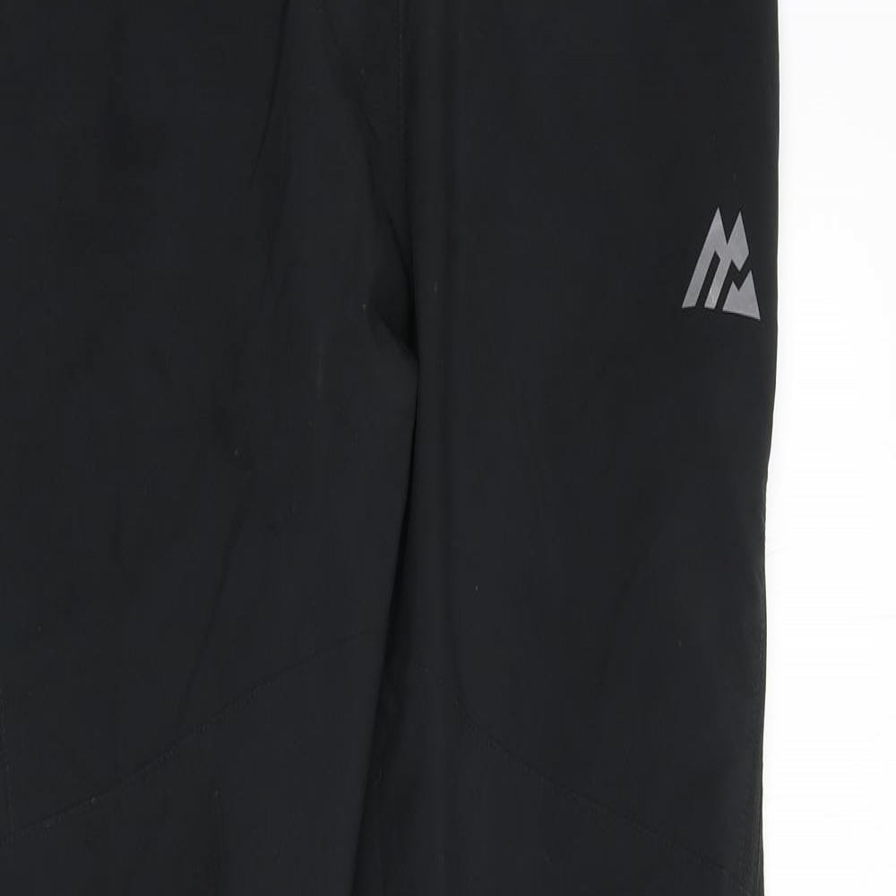 Montirex Womens Black Polyester Jogger Trousers Size L L38 in Regular Pullover