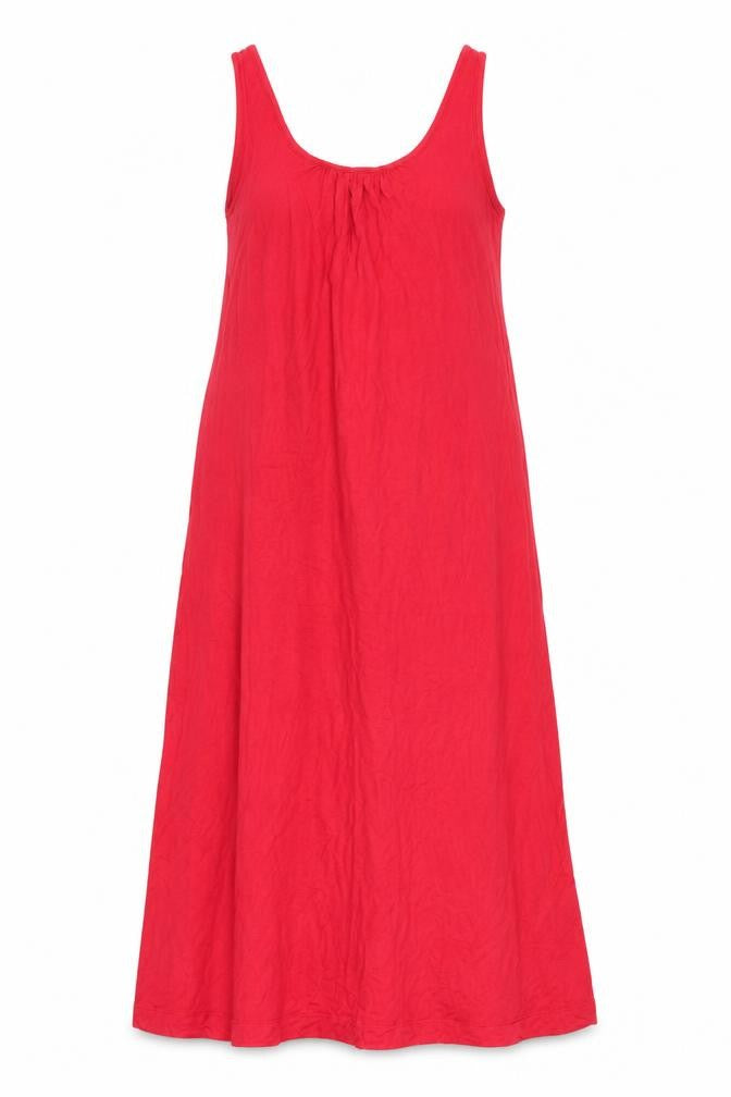 Front view of Next women’s pink viscose maxi, size UK 12, scoop neck pullover