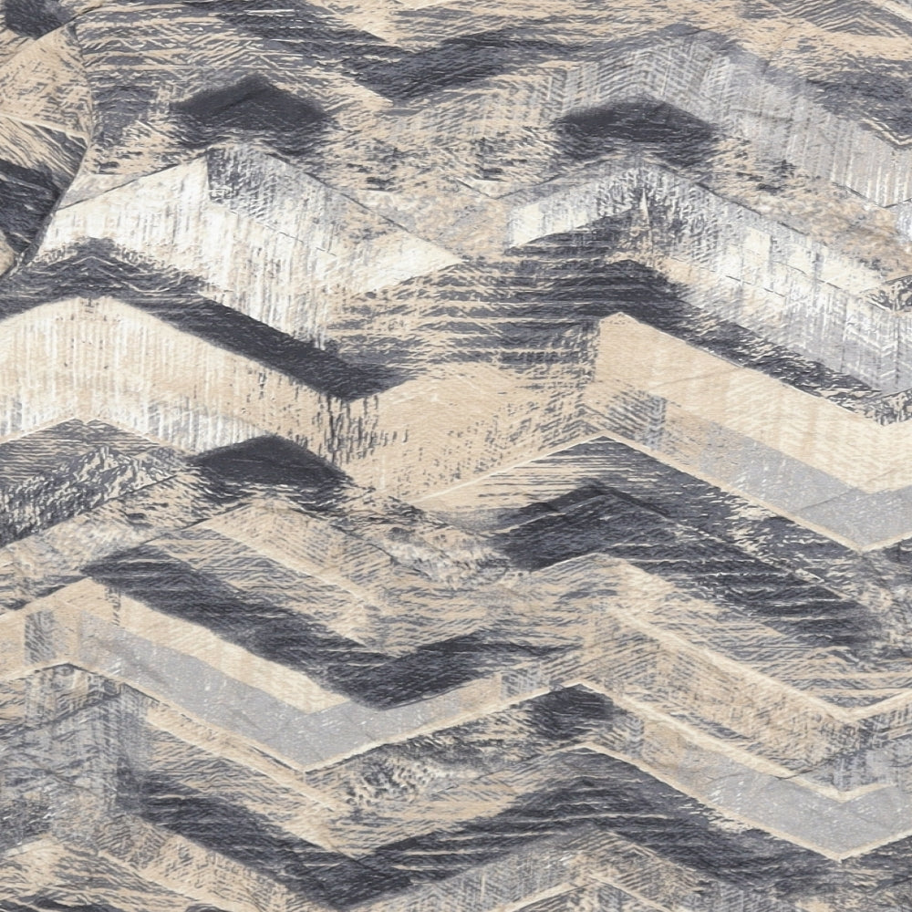 Gerry Weber Womens Multicoloured Geometric Polyester Basic T-Shirt Size 16 V-Neck