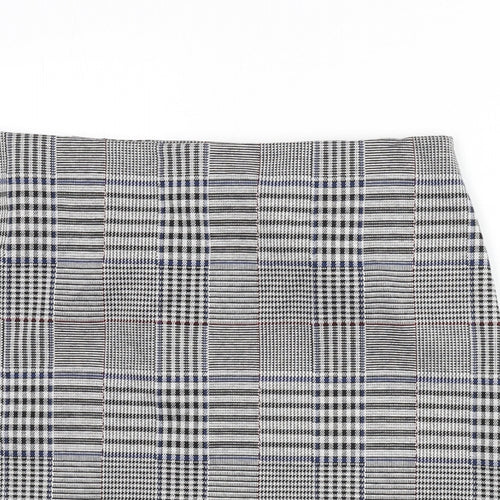 Marks and Spencer Womens Multicoloured Plaid Polyester A-Line Skirt Size 14