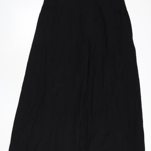 Zara Womens Black Vinyl Jumpsuit One-Piece Size L L35 in Zip