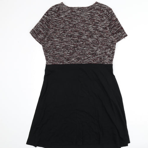 Dorothy Perkins Womens Multicoloured Cotton A-Line Size 16 Round Neck Pullover