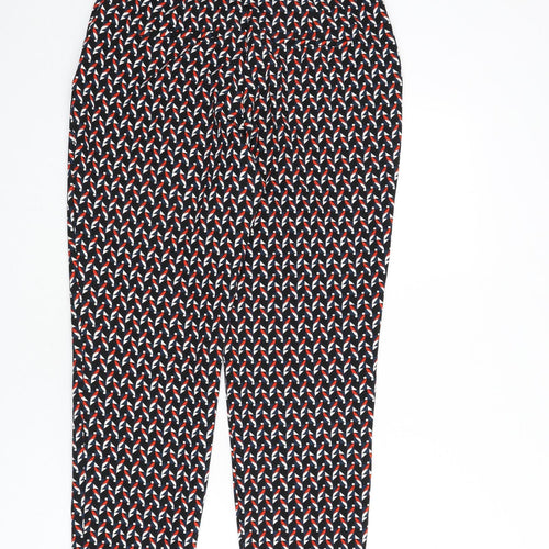Dorothy Perkins Womens Multicoloured Geometric Polyester Trousers Size 10 L25 in Regular Zip