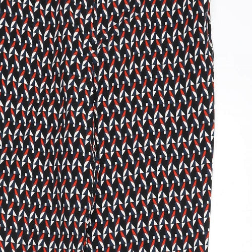 Dorothy Perkins Womens Multicoloured Geometric Polyester Trousers Size 10 L25 in Regular Zip
