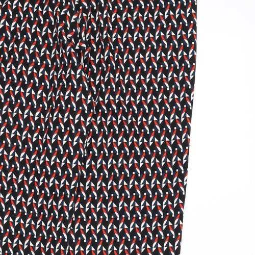 Dorothy Perkins Womens Multicoloured Geometric Polyester Trousers Size 10 L25 in Regular Zip