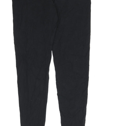 Marks and Spencer Womens Black Polyester Capri Leggings Size 31 in L26 in
