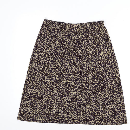NEXT Womens Multicoloured Floral Polyester A-Line Skirt Size 10