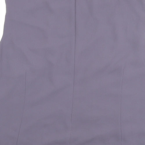 Debenhams Womens Blue Polyester Basic Tank Size 20 Boat Neck