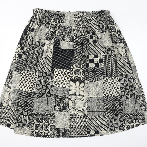 Nasty Gal Womens Brown Geometric Polyester A-Line Skirt Size 20