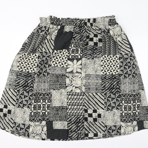 Nasty Gal Womens Brown Geometric Polyester A-Line Skirt Size 20