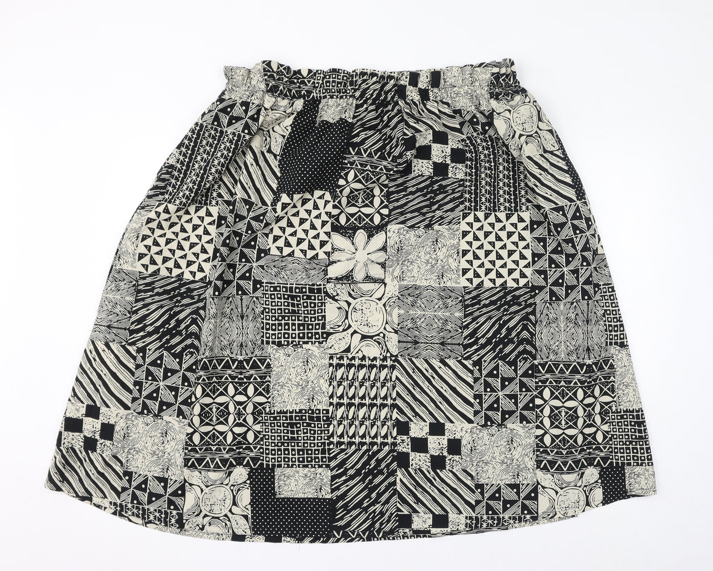 Nasty Gal Womens Brown Geometric Polyester A-Line Skirt Size 20