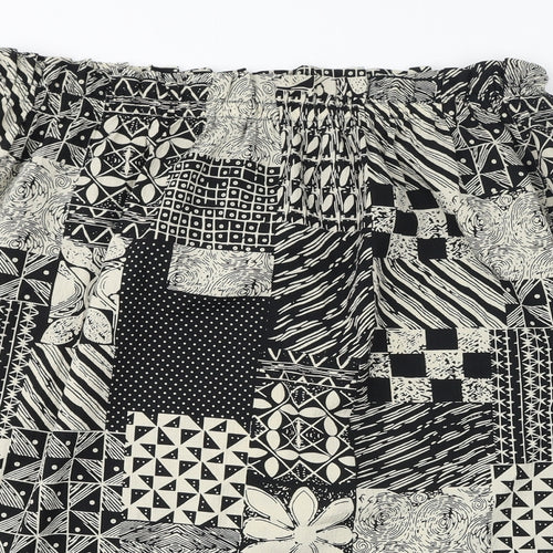 Nasty Gal Womens Brown Geometric Polyester A-Line Skirt Size 20