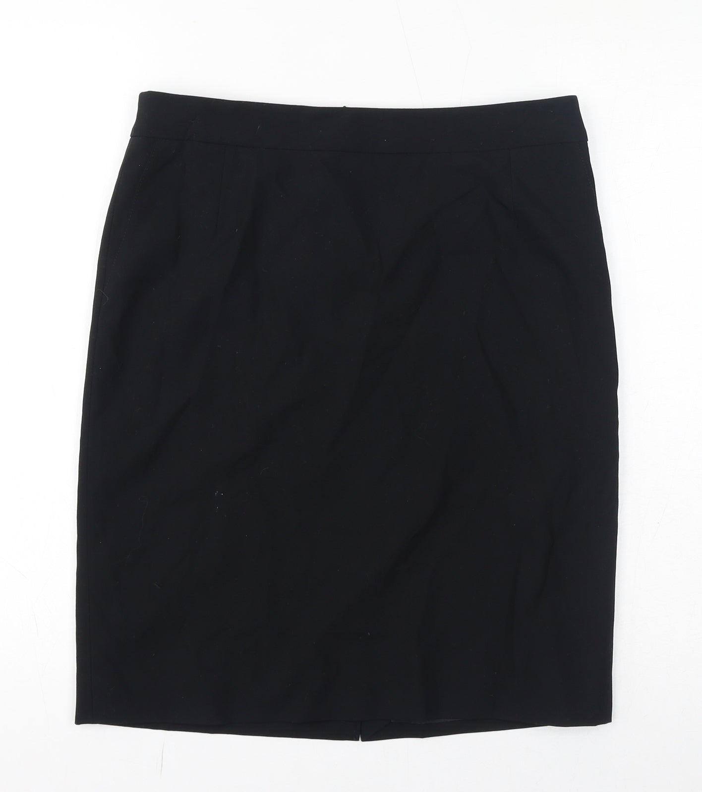 Esprit Womens Black Polyester Straight & Pencil Skirt Size 10 Zip - Slit