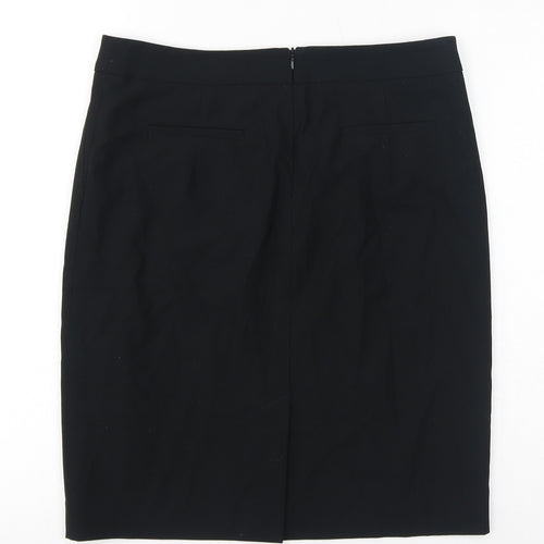 Esprit Womens Black Polyester Straight & Pencil Skirt Size 10 Zip - Slit