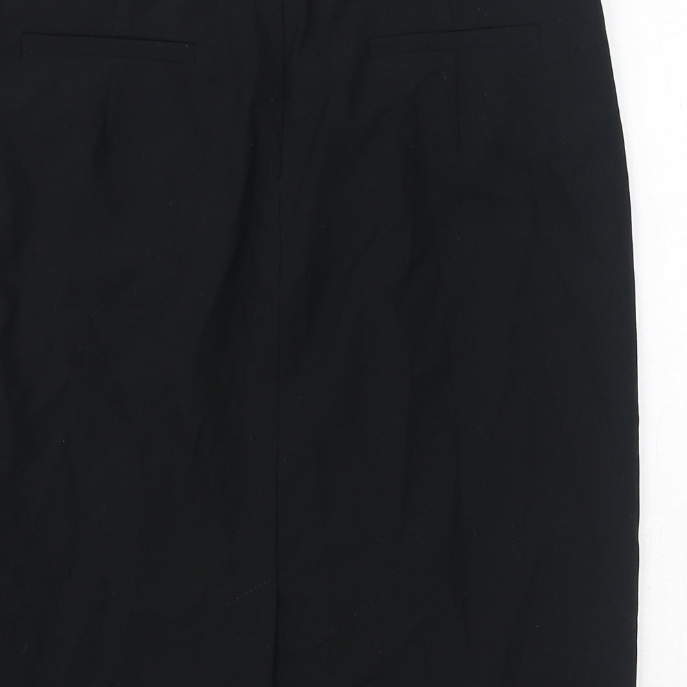 Esprit Womens Black Polyester Straight & Pencil Skirt Size 10 Zip - Slit