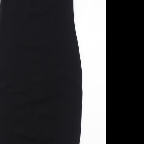 Cameo Rose Womens Black Polyester Bodycon Size 12 Round Neck Pullover - Lace Hem