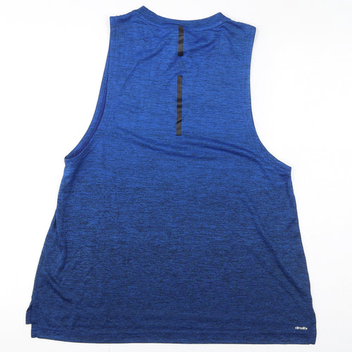 adidas Womens Blue Polyester Basic Tank Size 12 Round Neck Pullover - Size 12-14, Climate, Gradient