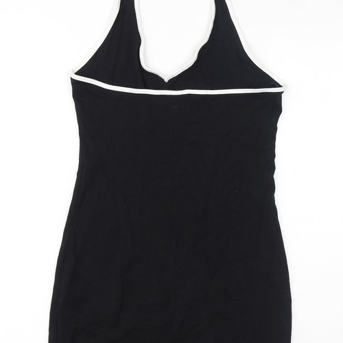 Divided by H&M Womens Black Cotton Bodycon Size M Halter Pullover - Open Back