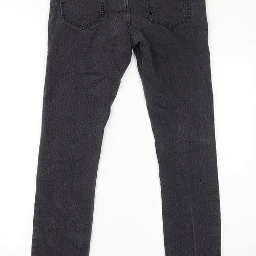 Denim & Co. Womens Black Cotton Skinny Jeans Size 10 L30 in Regular Zip