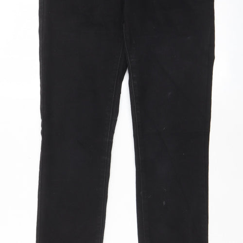 H&M Womens Black Cotton Jegging Jeans Size 10 L30 in Regular - Pockets