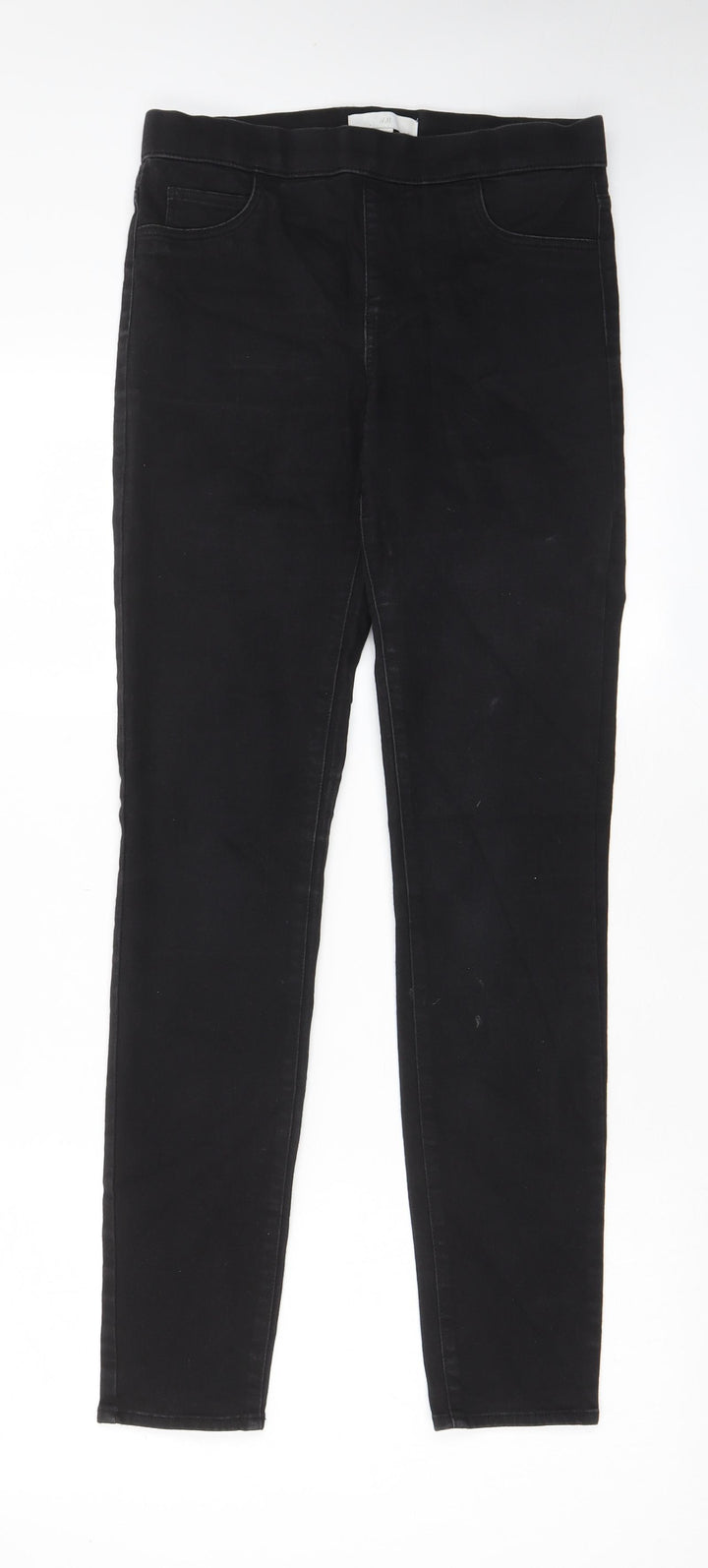 H&M Womens Black Cotton Jegging Jeans Size 10 L30 in Regular - Pockets