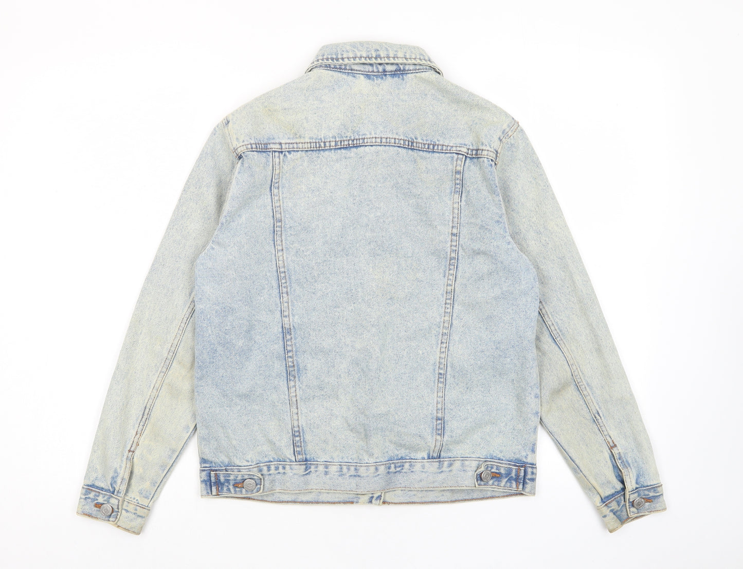 New Look Girls Blue Jacket Size 12-13 Years Button - Pockets