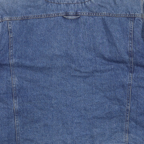 NEXT Womens Blue Jacket Size L Button - Pockets, Buttons, Collared