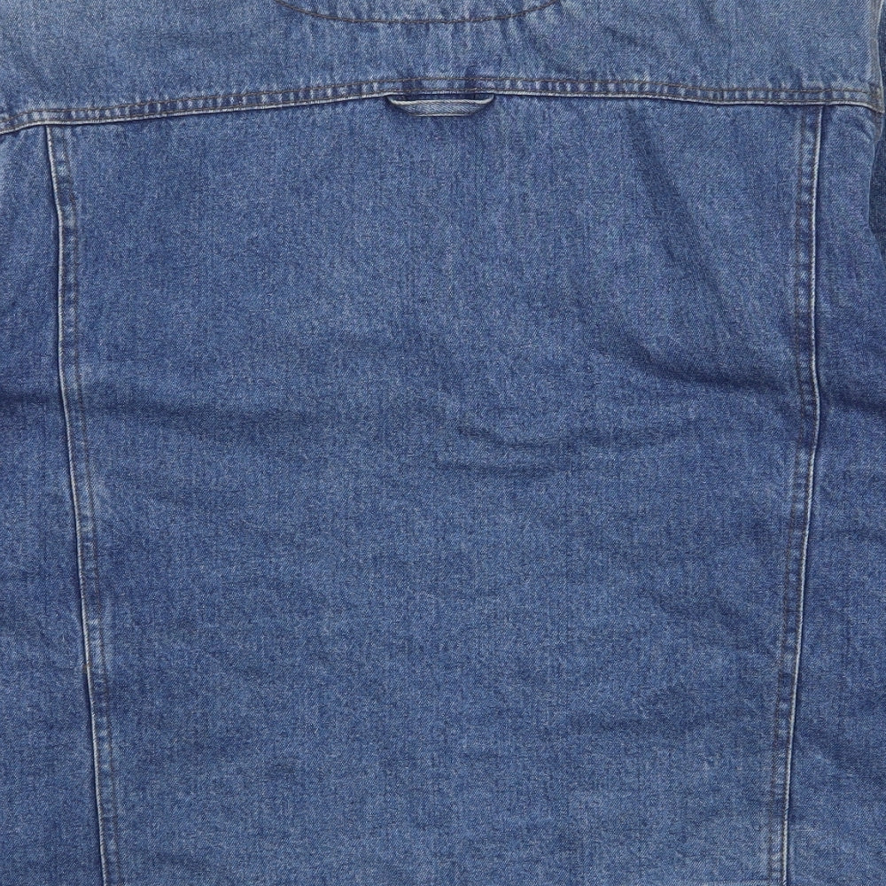 NEXT Womens Blue Jacket Size L Button - Pockets, Buttons, Collared