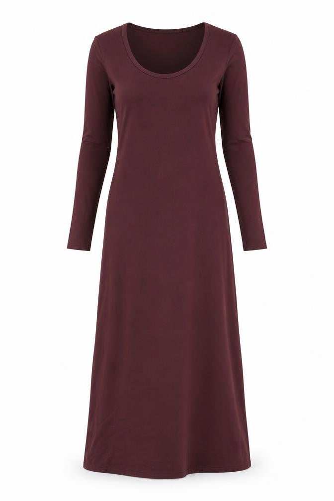 Front view of Zara women’s red polyamide a-line, size S, crew neck pullover - shoulder pads
