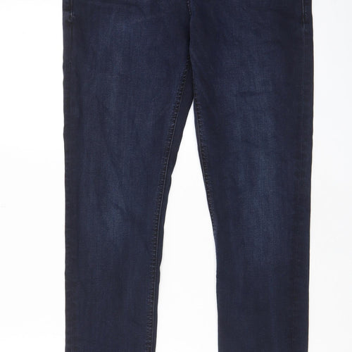 Esprit Mens Blue Cotton Skinny Jeans Size 31 in L32 in Regular Zip - Pockets, Belt Loops, Logo