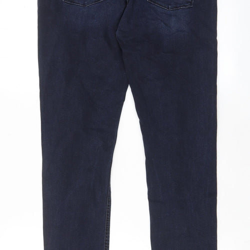 Esprit Mens Blue Cotton Skinny Jeans Size 31 in L32 in Regular Zip - Pockets, Belt Loops, Logo