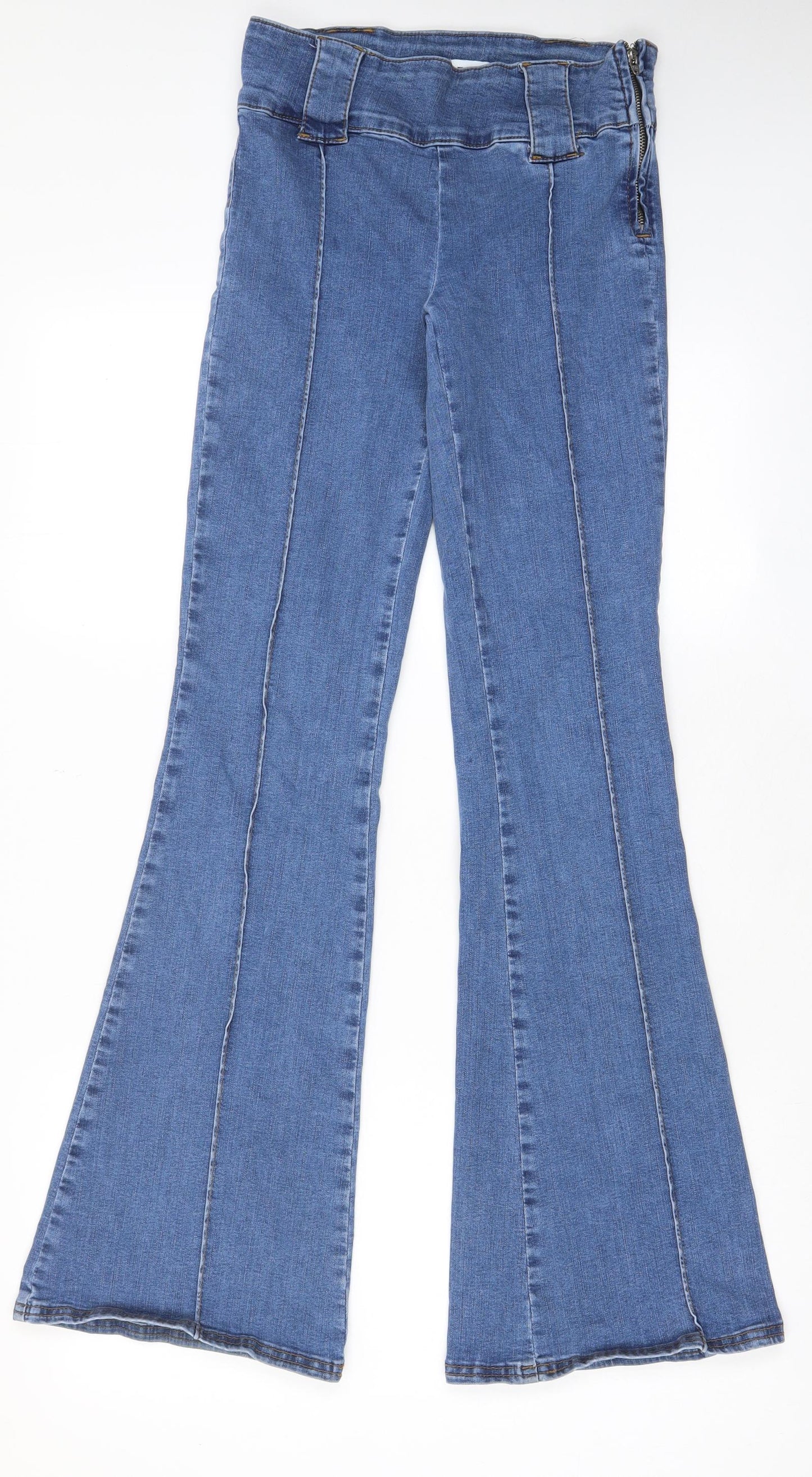 BDG Womens Blue Cotton Flared Jeans Size 26 in L32 in Regular Zip - Belt Loops