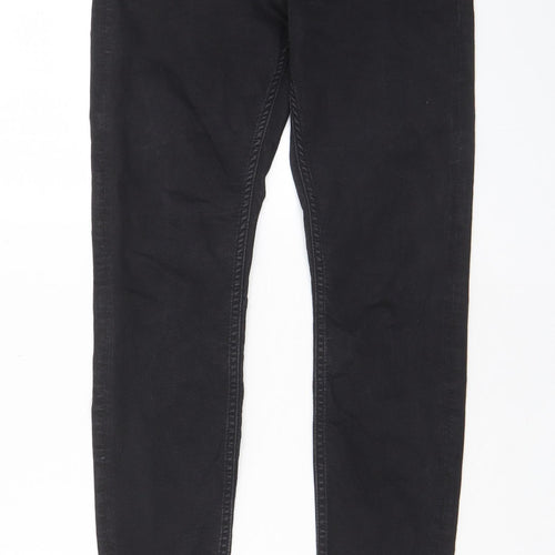 Weekday Womens Black Cotton Skinny Jeans Size 27 in L28 in Regular Zip - Pockets