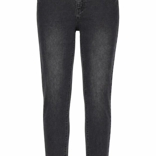 Denim & Co. Womens Grey Cotton Skinny Jeans Size 10 L27 in Regular Zip - Pockets, Belt Loops