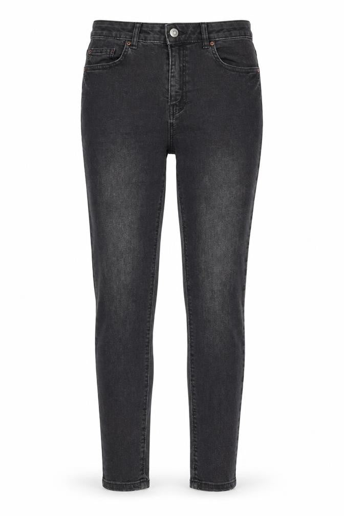 Denim & Co. Womens Grey Cotton Skinny Jeans Size 10 L27 in Regular Zip - Pockets, Belt Loops