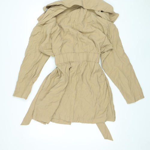 Marks and Spencer Womens Beige Trench Coat Coat Size 16 Tie - Belted