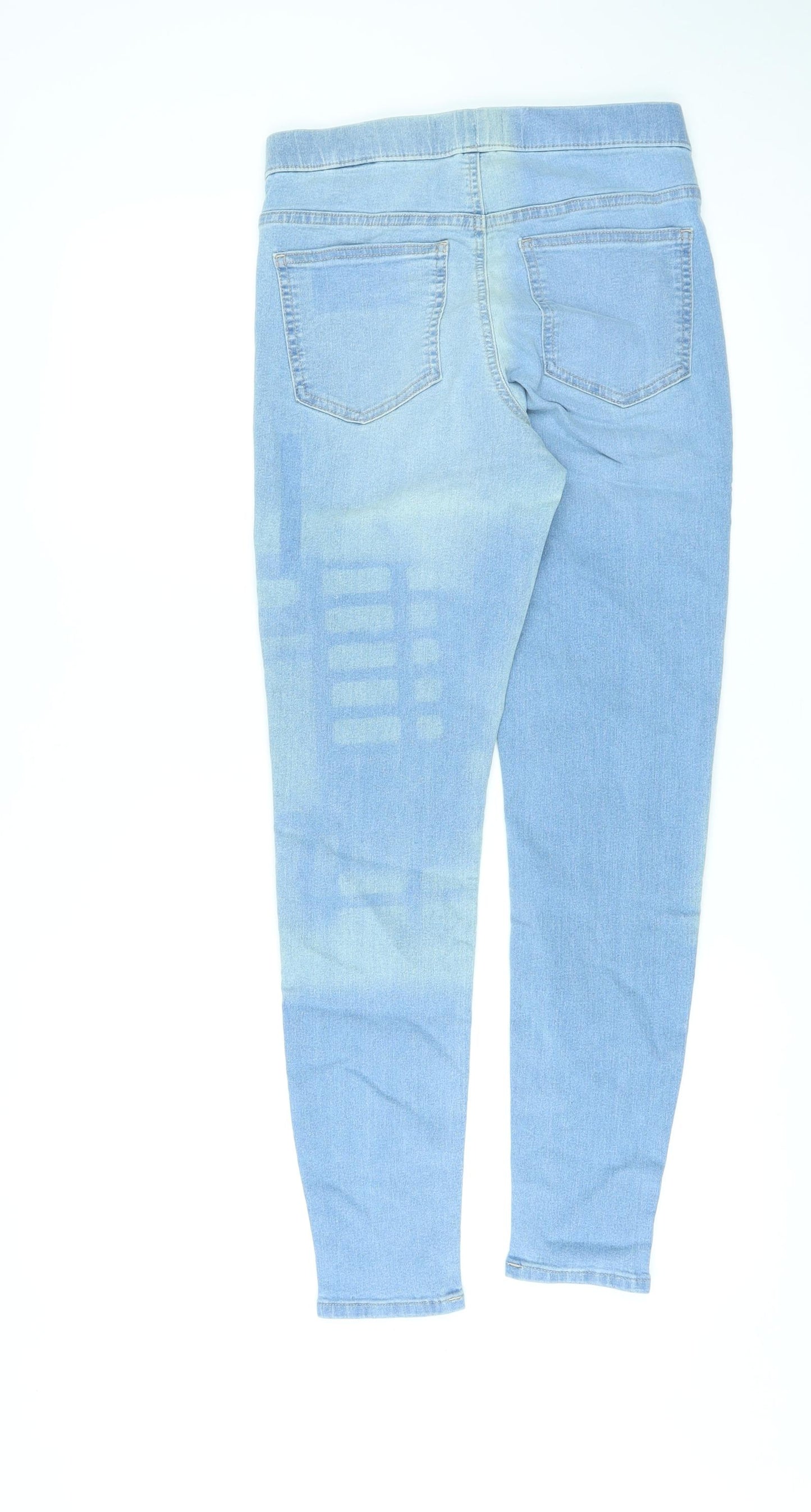 Marks and Spencer Womens Blue Cotton Jegging Jeans Size 10 L27 in Regular