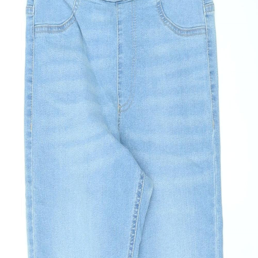 Marks and Spencer Womens Blue Cotton Jegging Jeans Size 10 L27 in Regular