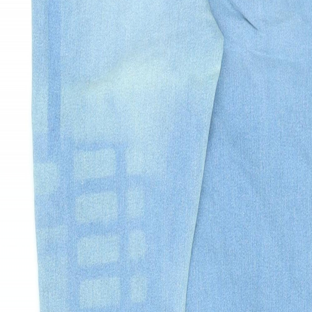 Marks and Spencer Womens Blue Cotton Jegging Jeans Size 10 L27 in Regular