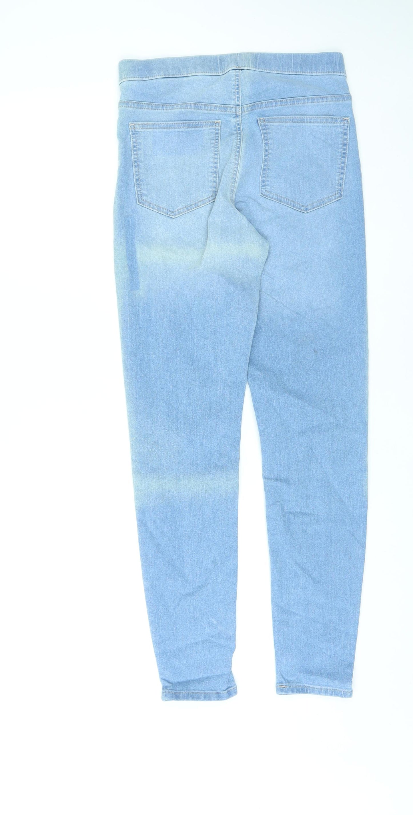 Marks and Spencer Womens Blue Cotton Jegging Jeans Size 10 L26 in Regular