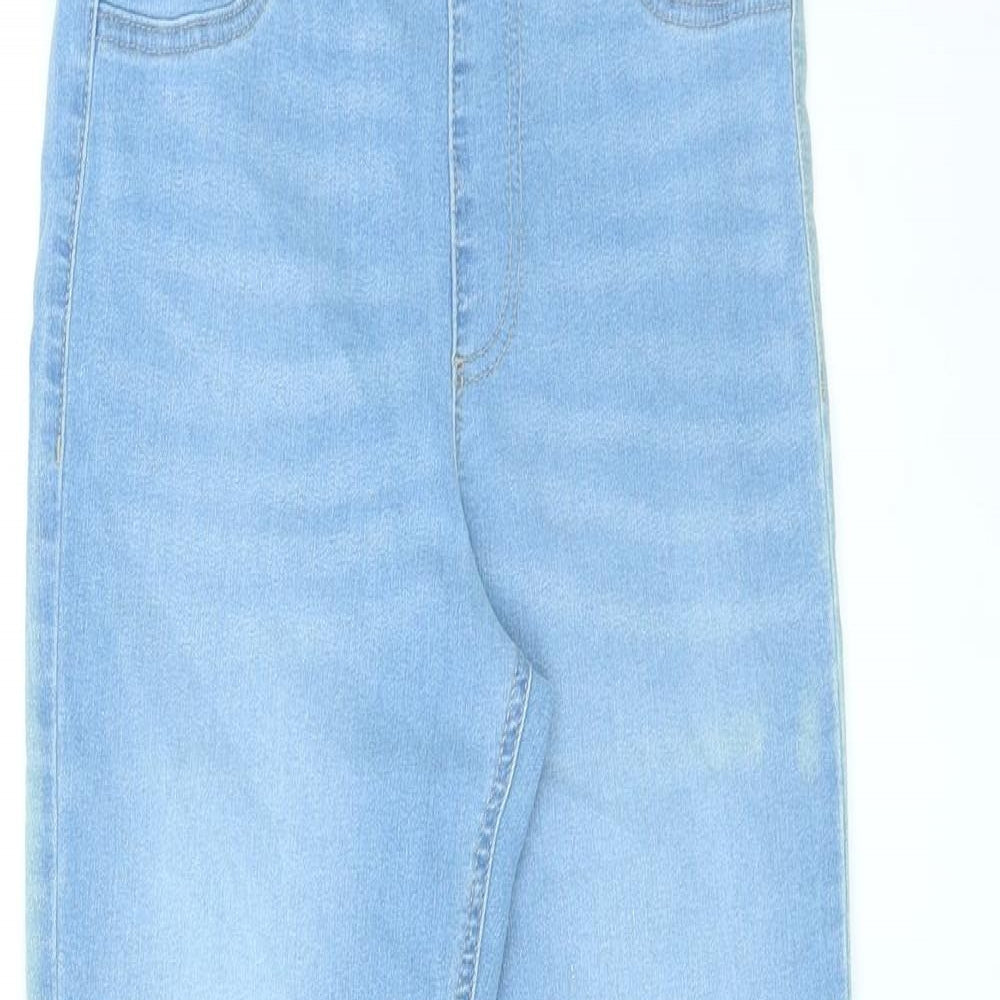 Marks and Spencer Womens Blue Cotton Jegging Jeans Size 10 L26 in Regular