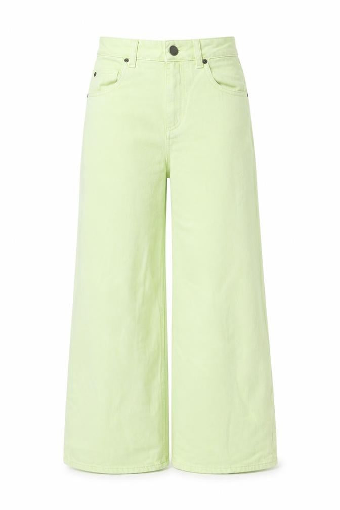 ASOS Womens Green Cotton Bootcut Jeans Size 25 in L21 in Regular Zip