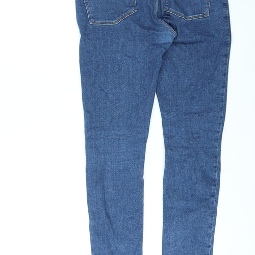 ASOS Womens Blue Cotton Tapered Jeans Size 30 in L32 in Regular Zip